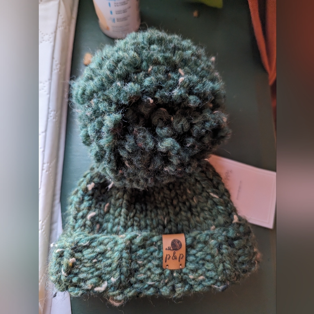 Pine and Poppy Newborn Hat